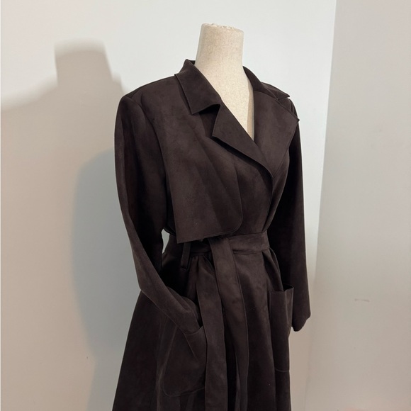 Ruby Rd. Dark Brown Trench Coat woman’s sz M - Picture 13 of 13